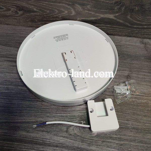 Светильник на потолок круг  LED AVT-ROUND SILVER Pure White 36W 5000K (Белый)